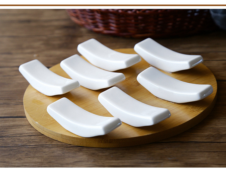 放筷子架10只唐山筷托家用欧式陶瓷筷子架创意厨房餐桌筷架筷托