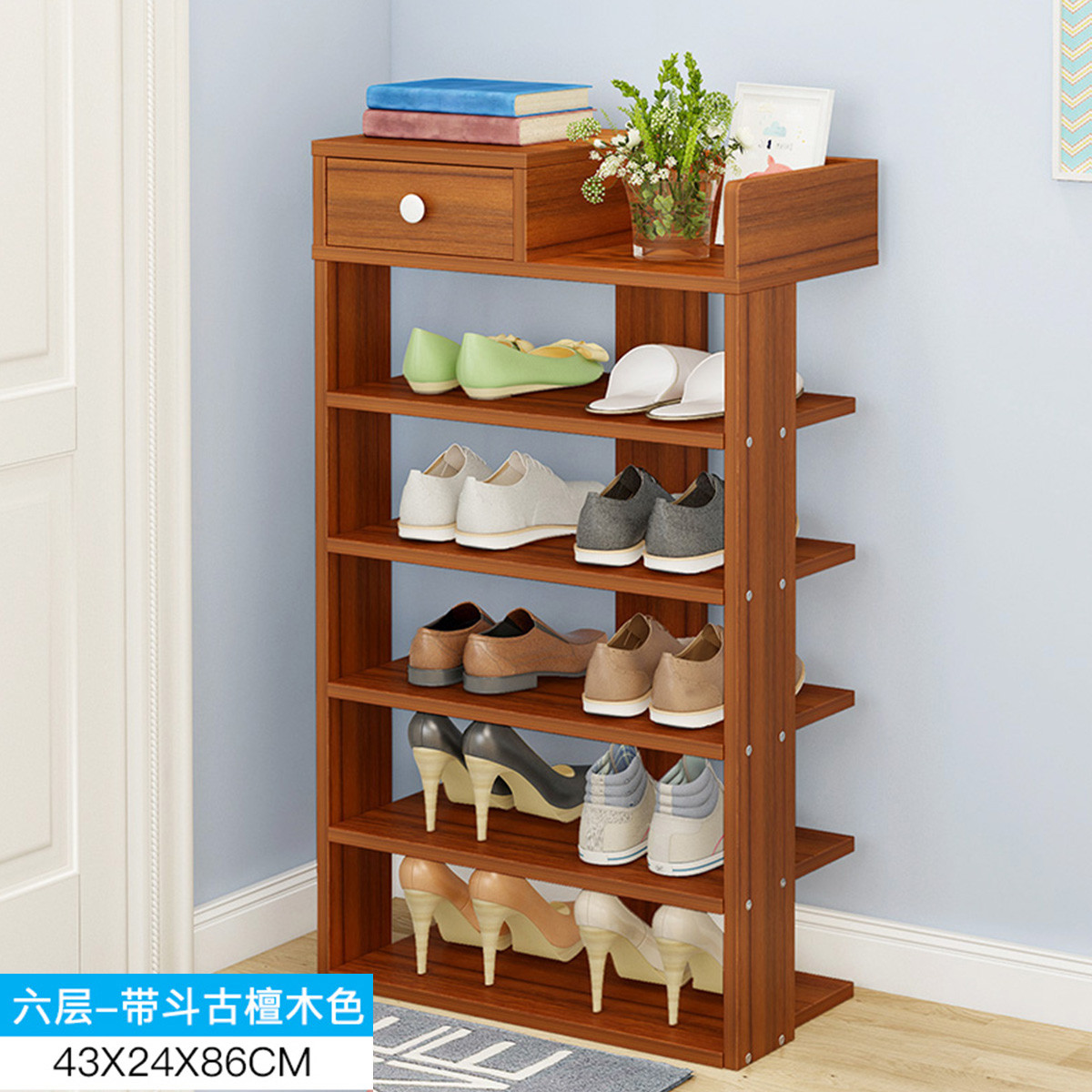木质鞋架子简易鞋架,鞋架实木,鞋架实木简易鞋柜_大山谷图库