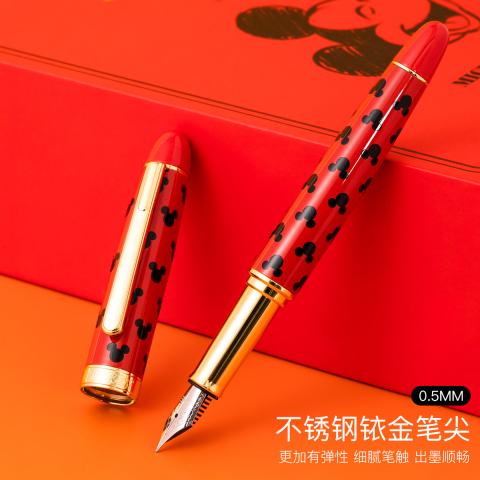 迪士尼 钢笔礼盒小学生生日礼物吸墨可替换墨囊练字硬笔书法笔文具套装 图片 3