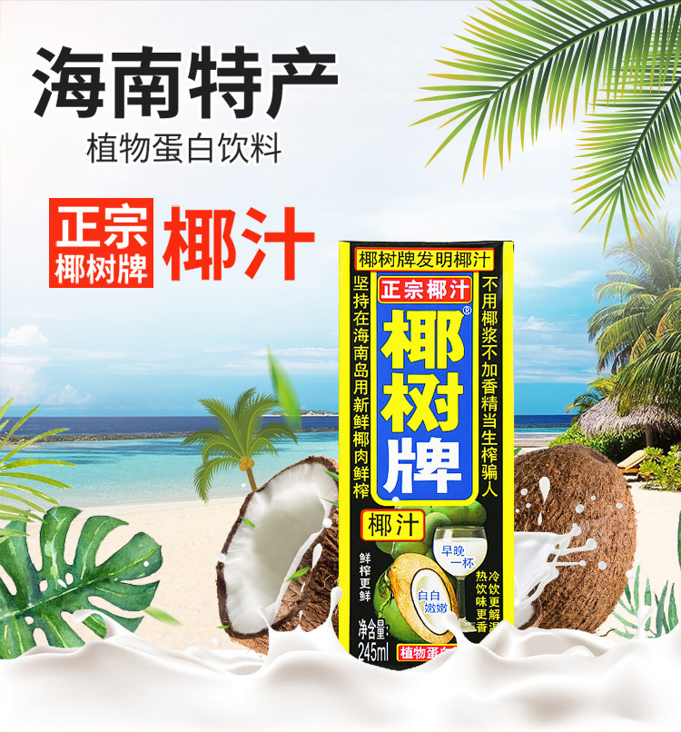 正宗椰树牌椰汁广告图片