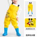 迪士尼 儿童玩水连体衣背带下水裤正品幼儿园涉水赶海钓鱼装备全身防水服 图片 1