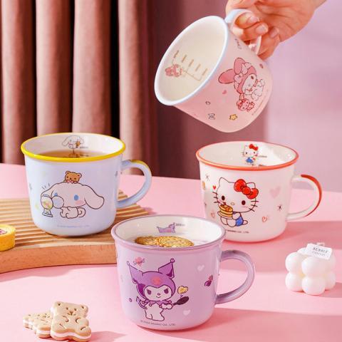 HELLOKITTY 三丽鸥正版授权牛奶刻度杯高颜值杯子可爱陶瓷杯情侣杯 图片 4