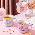 HELLOKITTY 三丽鸥正版授权牛奶刻度杯高颜值杯子可爱陶瓷杯情侣杯 图片 5