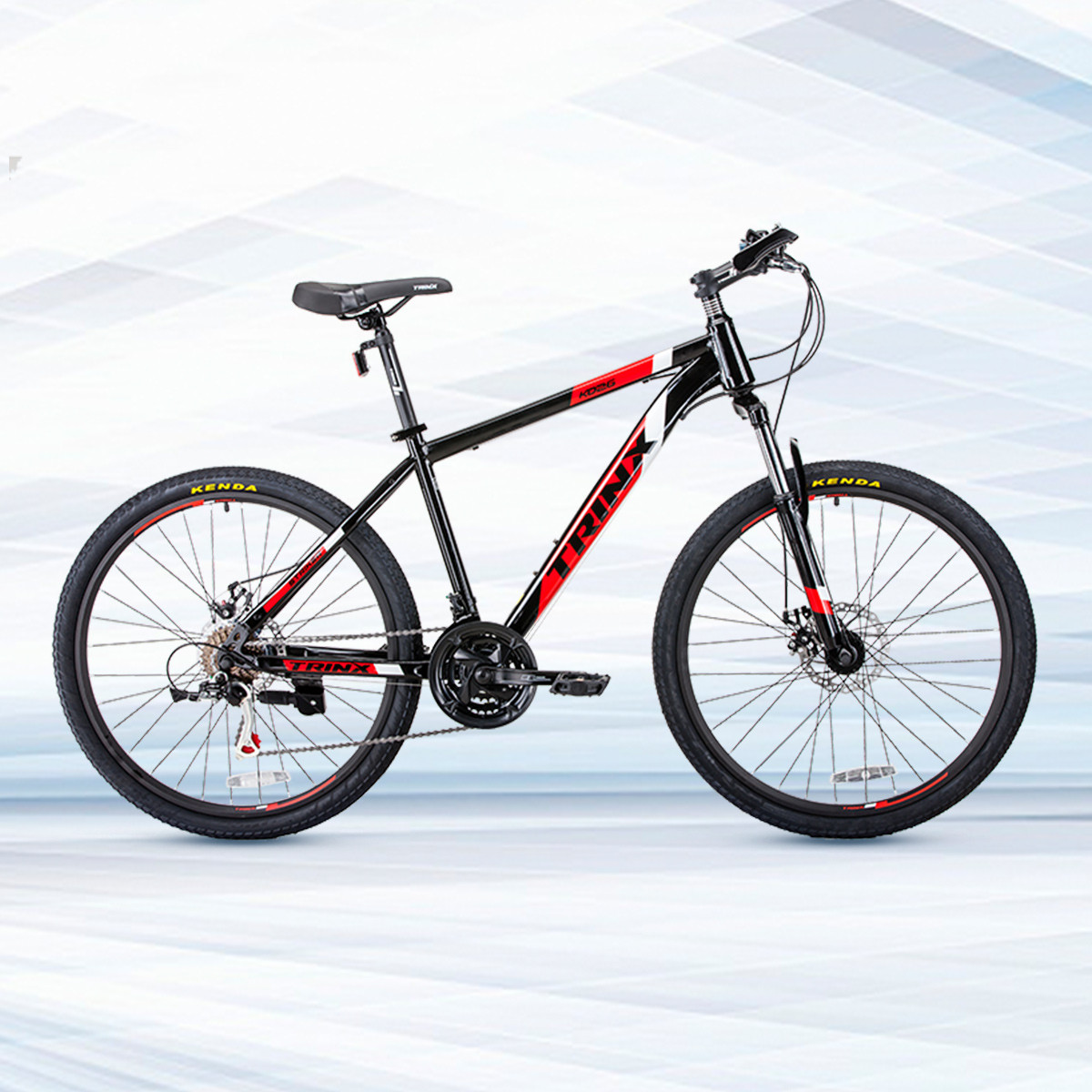 k026山地车自行车男女学生禧玛诺21速变速双碟刹高碳钢单车