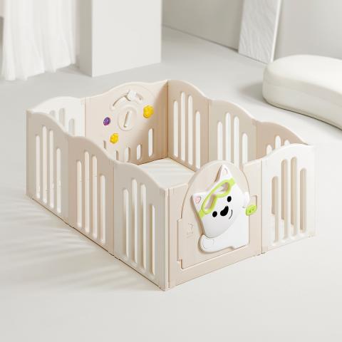 bc babycare 西高地游戏围栏婴儿防护栏宝宝地上爬爬垫儿童家用客厅成长游乐园 图片 1