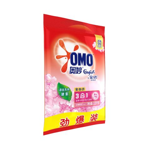 奥妙 【洁净护色又留香】奥妙3合1含金纺樱花香洗衣粉3.5kg*2 图片 8