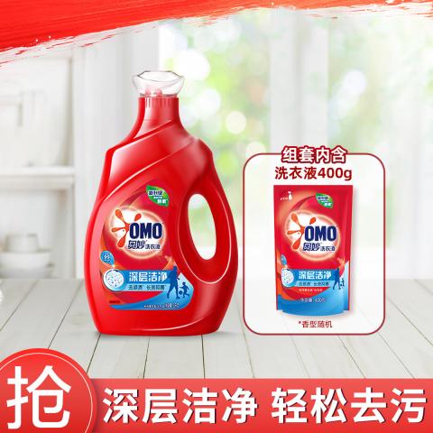 奥妙 【99%污渍 一冲即净】奥妙除菌除螨/深层洁净洗衣液3kg/瓶 图片 1