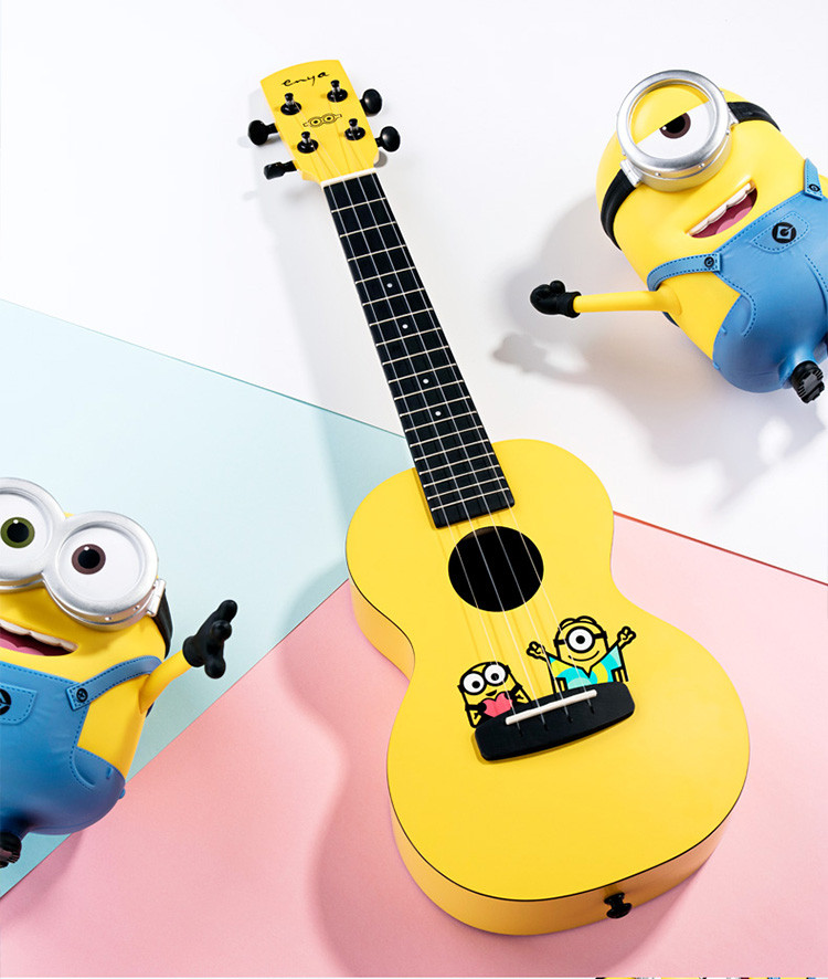 恩雅mu1智能尤克里里23寸神偷奶爸小黄人尤克里里