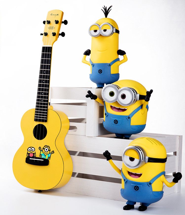 恩雅mu1智能尤克里里23寸神偷奶爸小黄人尤克里里