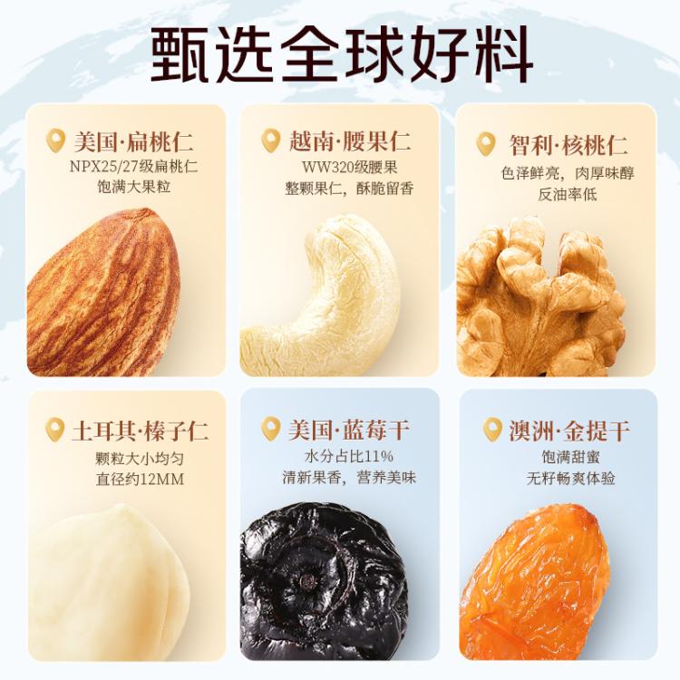 沃隆 沃隆每日坚果25g*21袋混合款坚果小包装干果儿童零食大礼包 图 4
