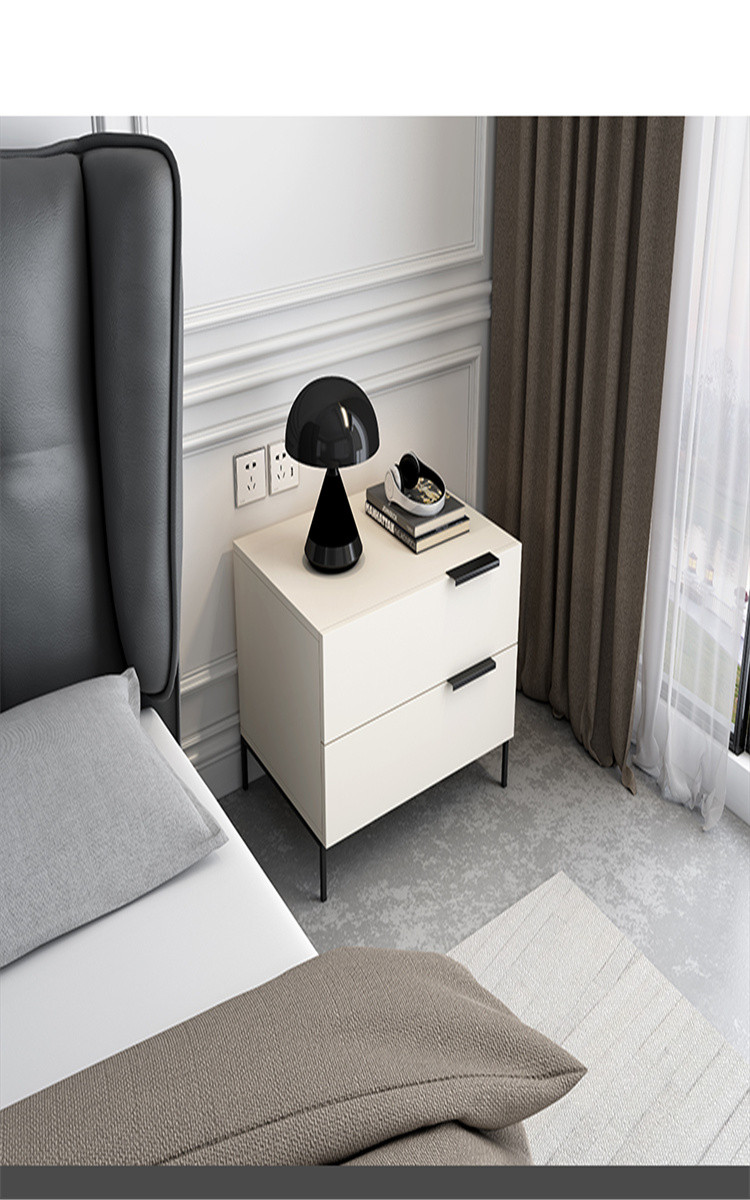 极简床头柜北欧现代简约储物柜轻奢卧室收纳床边桌小柜