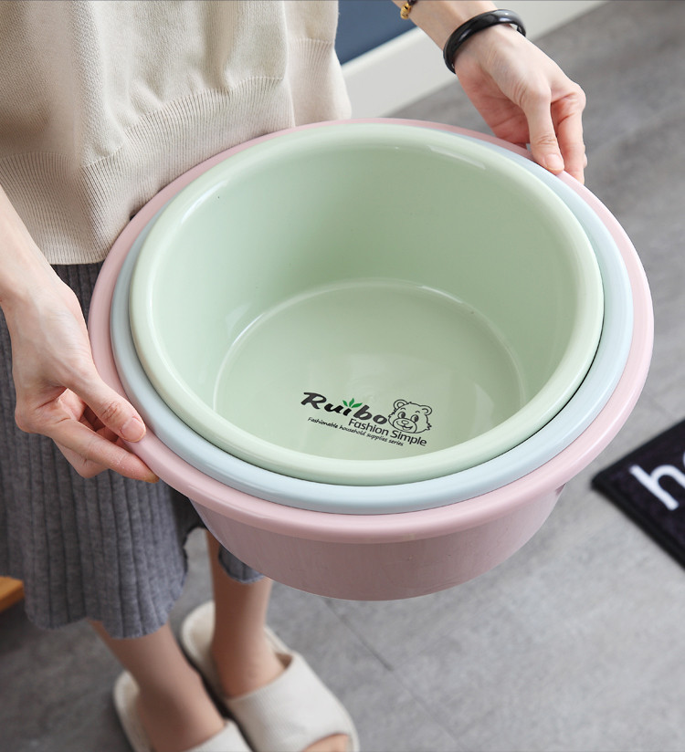 加深洗脸盆 家用塑料盆洗漱盆小中大号盆子洗脚盆加厚洗衣盆