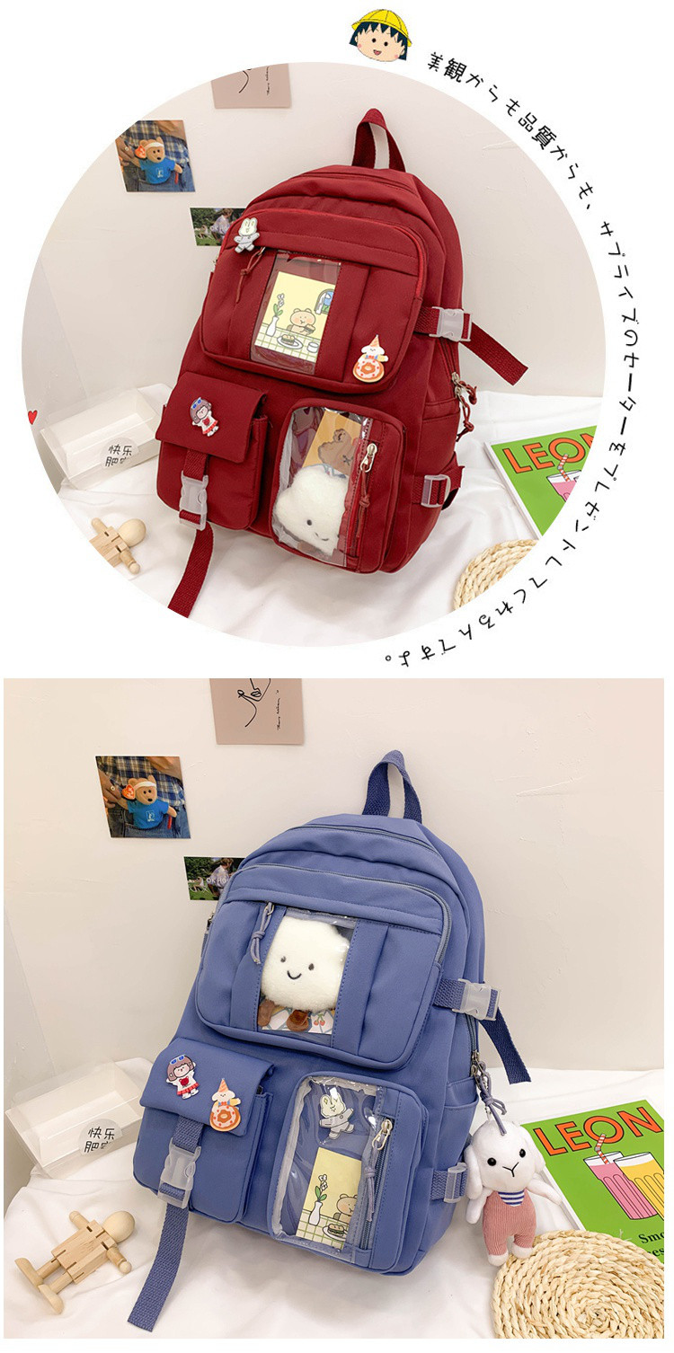 书包女ins日系初中生韩版原宿ulzzang可爱学生2021年新款双肩