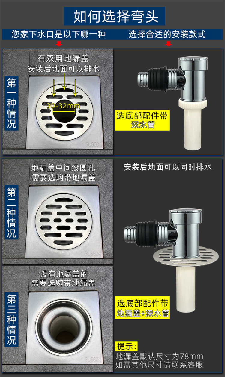 地漏三通洗衣机下水管地漏接头两用排水管防臭盖板防溢水专用接头