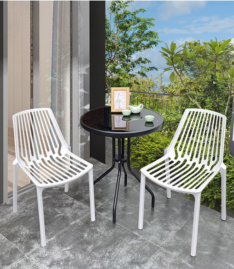 阳台小桌椅休闲塑料茶几三件套家用户外庭院室外花园楼顶露台