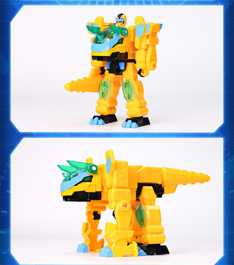 心奇爆龙战车5机甲恐龙男孩玩具变形机器人金刚新奇暴龙列车套装