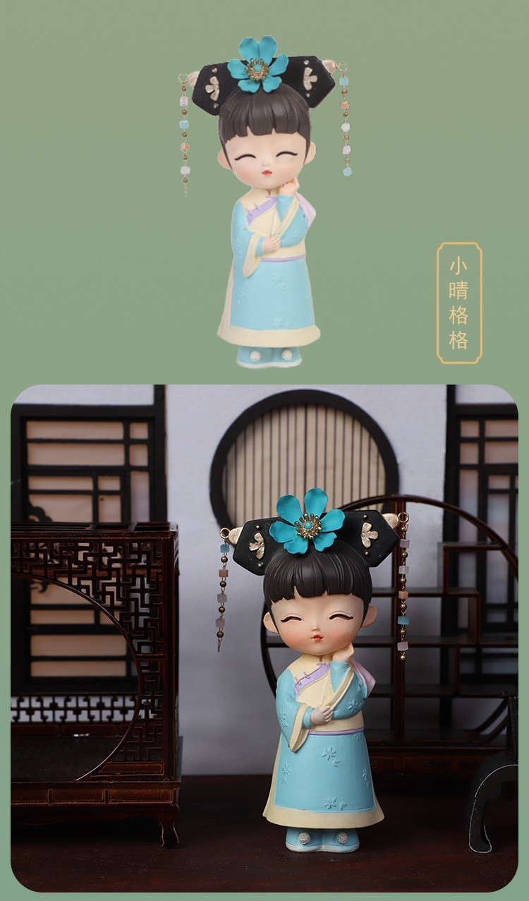清宫还珠格格传盲盒手办汉服娃娃玩具古装美女人偶摆件设女孩礼物
