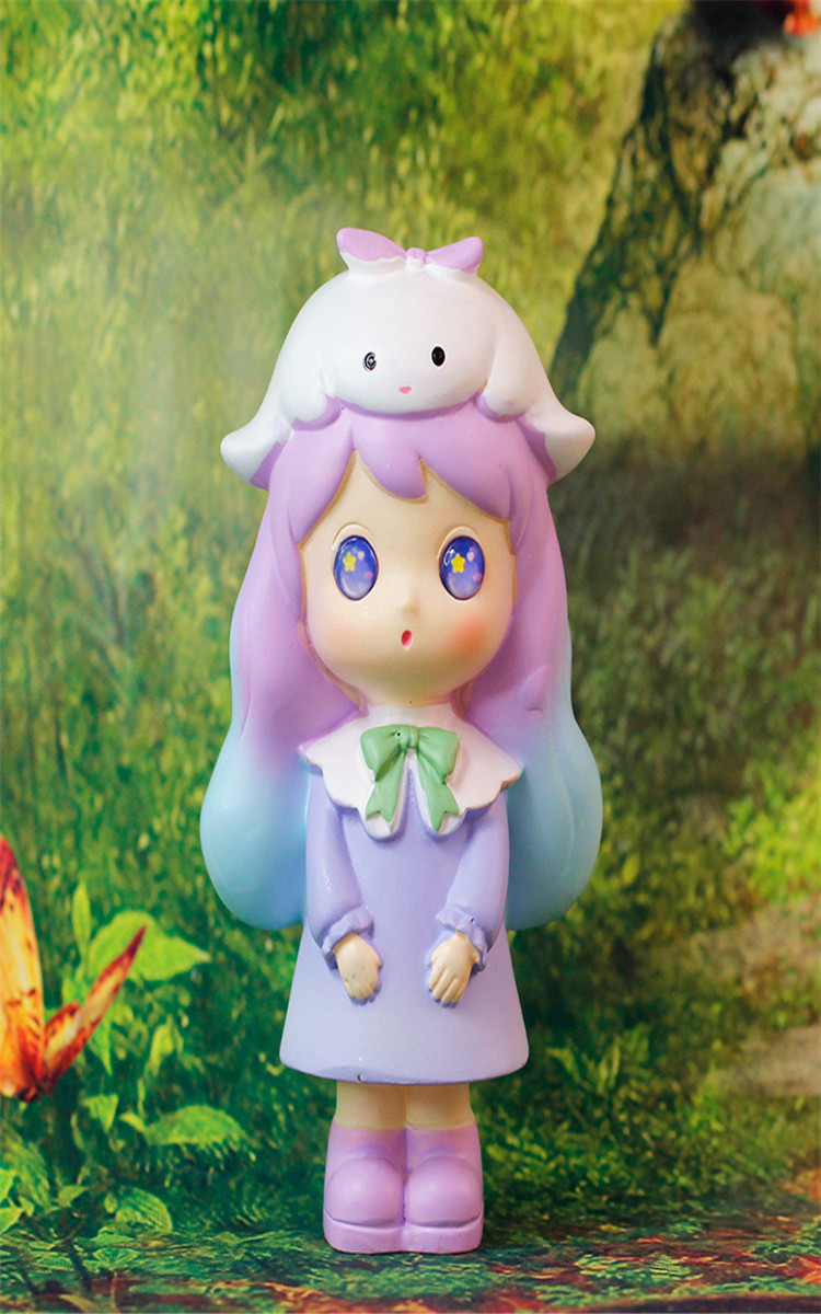 卡通创意幻仙精灵盲盒可爱女孩桌面摆件生日礼物蛋糕烘焙装饰礼品