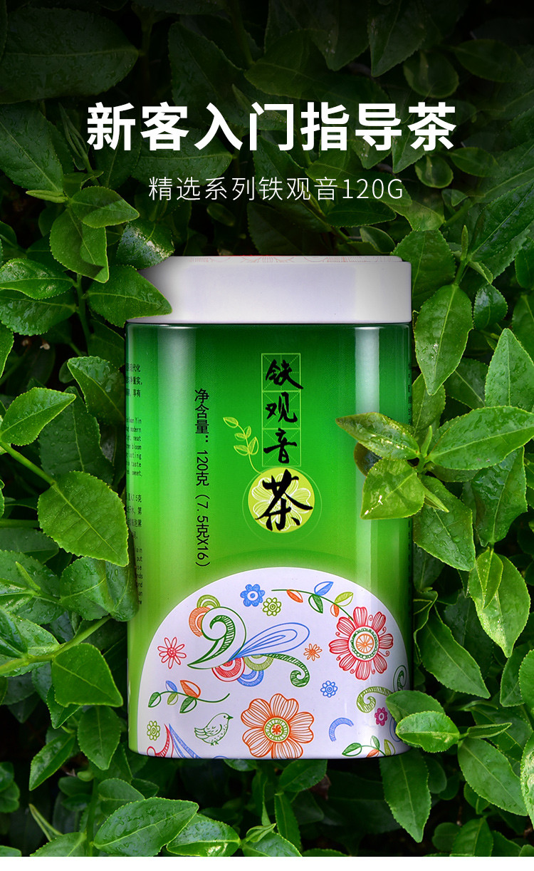 天福茗茶 精選系列 安溪茶葉鐵觀音 清香型散裝罐裝120g