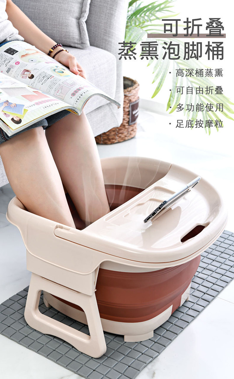 足浴桶折叠按摩洗脚盆收纳便携方便老人小孩保温泡脚桶手提小巧盆