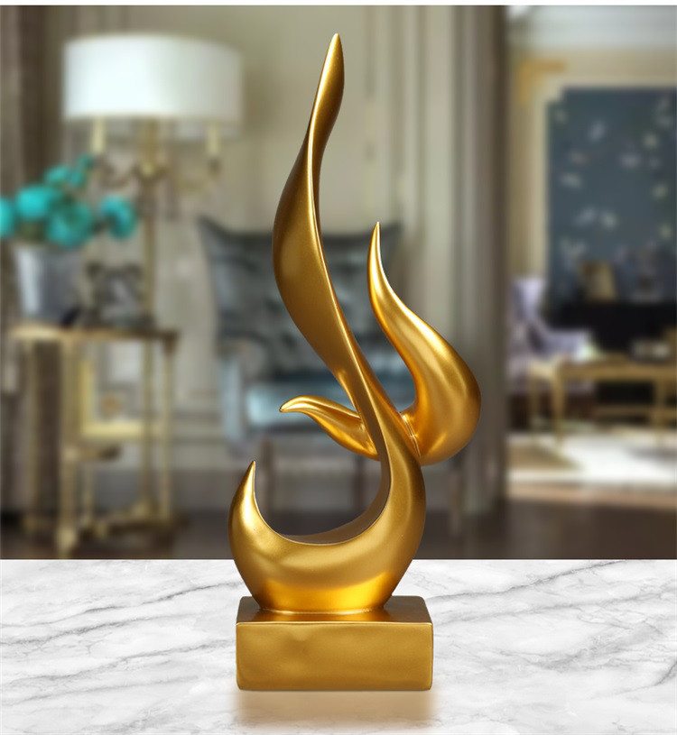 北欧简约现代抽象火焰鸟摆件家居装饰品客厅书房电视酒柜创意礼品