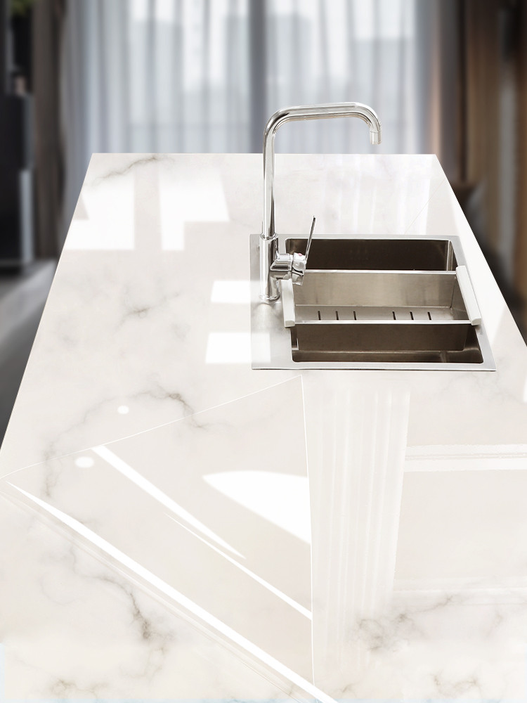 家具贴膜餐桌面厨房灶台大理石台面防水防油耐高温桌子保护膜贴纸