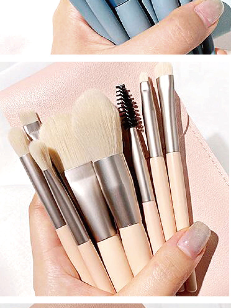 【便携8件套】化妆刷套装工具散粉刷眼影刷眉粉刷腮红刷高光刷