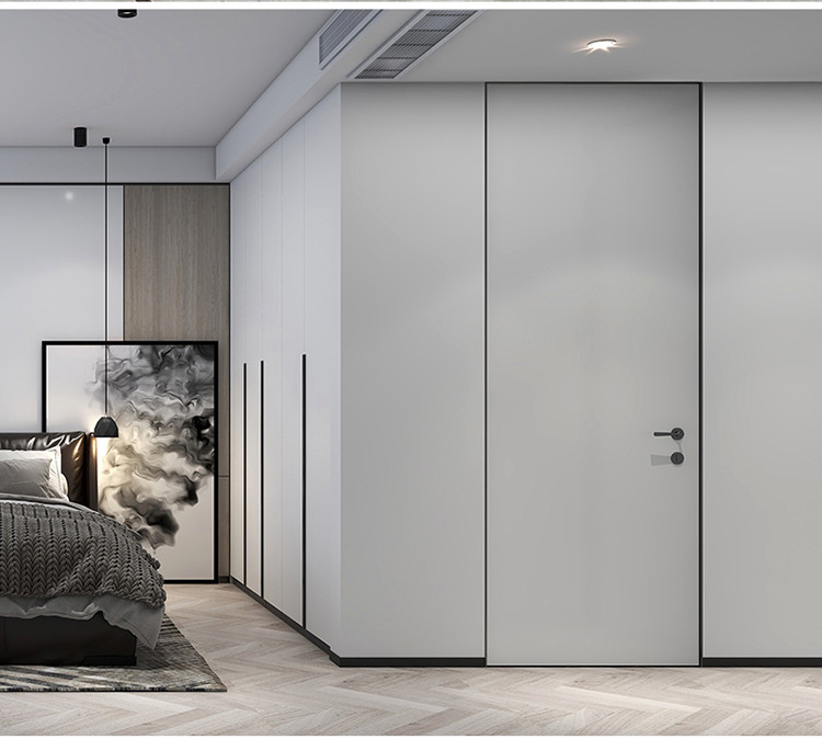 极简风现代简约室内门卧室门套装门房间门隔断门无框门 订金