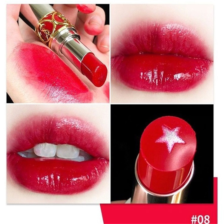 ysl圣罗兰银管圆管夹心星星限量款唇膏口#06#08 3.5g