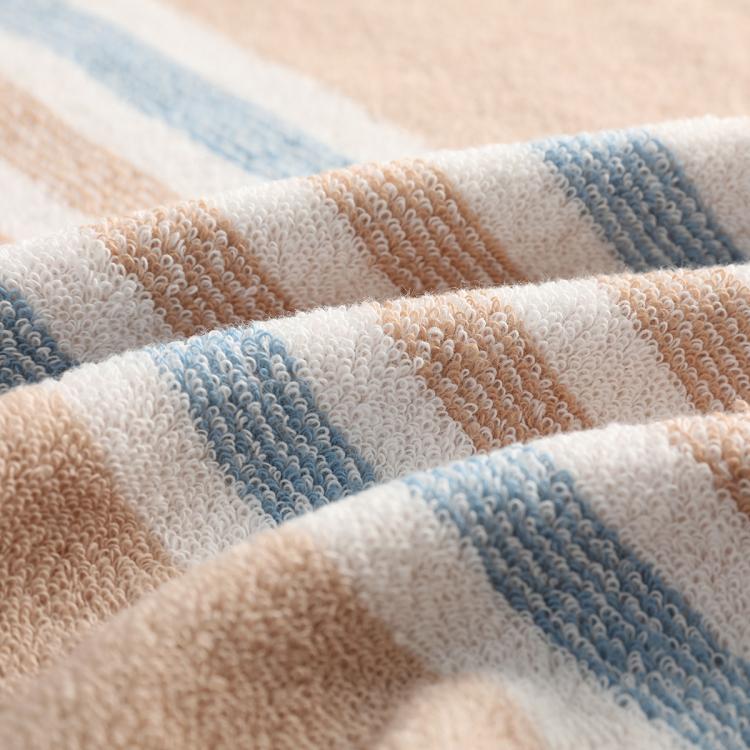 洁丽雅 长绒棉纯棉成人大毛巾全棉时尚条纹洗脸巾不易掉毛吸水加厚