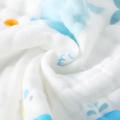 洁丽雅 【5条】婴儿纯棉六层纱布口水巾宝宝毛巾洗脸巾多用小方巾 图片 8