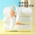 洁丽雅 1条装纯棉儿童纱布浴巾宝宝家用柔软吸水婴儿包被精梳棉纱布浴巾 图片 4