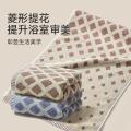 洁丽雅 精梳新疆棉毛巾厚款吸水不易掉毛家用菱形格面巾全棉柔软洗脸巾 图片 5