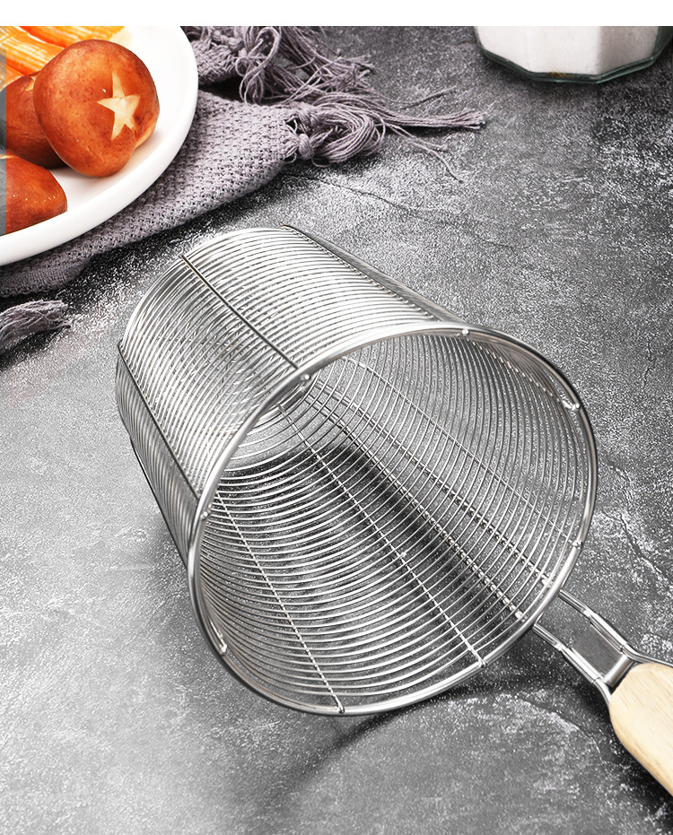 笊篱不锈钢漏勺过滤网麻辣烫漏勺捞面勺大漏勺煮面漏网烫菜篓粉篱