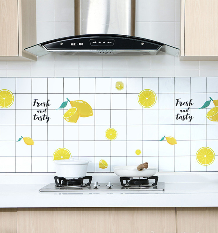 大卷厨房防油贴纸橱柜防水防潮自粘耐高温抽油烟机灶台墙贴墙纸