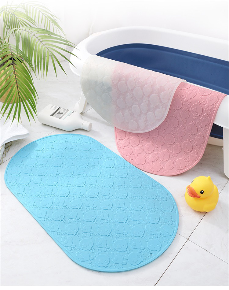 硅胶无味浴盆防滑垫宝宝婴儿洗澡垫子卫生间浴缸淋浴儿童浴室地垫