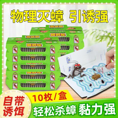 郁康 蟑螂屋灭蟑螂药家用灭强力粘绝杀纸胶饵贴捕捉板神器 图片 1