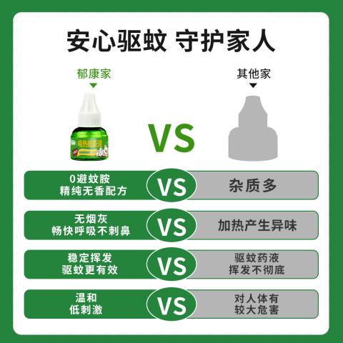 郁康 电热蚊香液体电蚊香正品补充液家用灭驱蚊插电式电蚊香液 图片 4