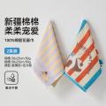 洁丽雅 儿童卡通小狗纯棉毛巾萌趣熊猫吸水柔软耐用守护肌肤洗脸洗澡毛巾 图片 1