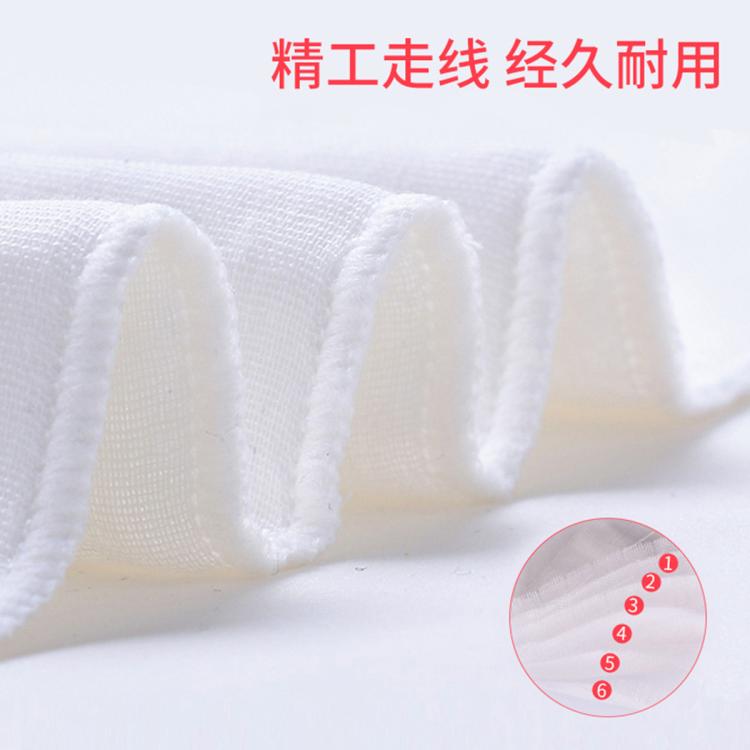 爱贝迪拉 【5条装】隔汗巾婴幼儿纯棉纱布大号汗巾婴幼儿幼儿园3岁