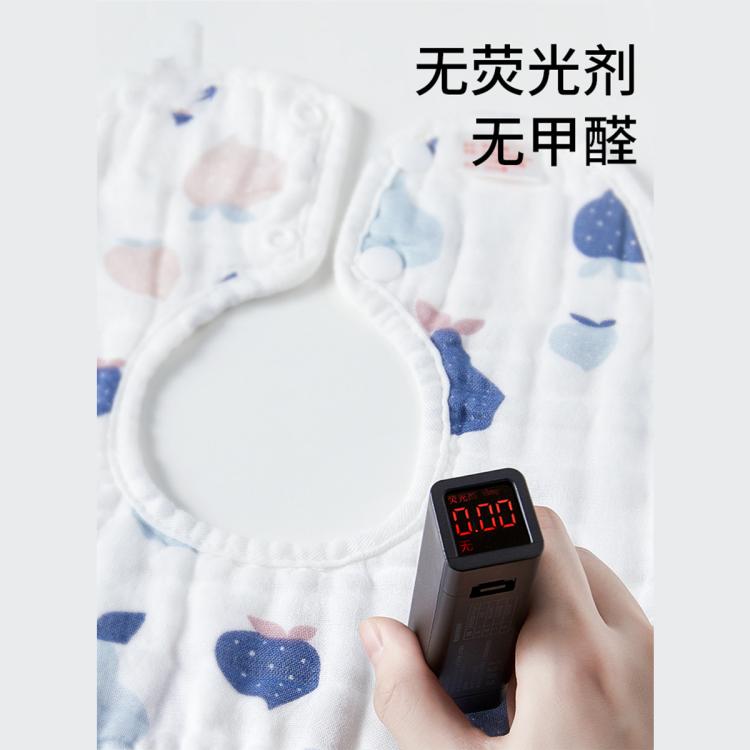 爱贝迪拉 婴儿纯棉纱布围嘴宝宝口水巾新生儿吸水吐奶围兜春秋四季饭兜