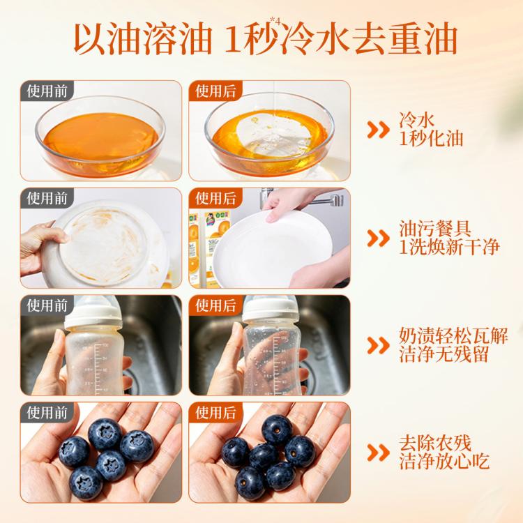 蔬果园 洗洁精食品用家用不伤手洗碗母婴可用果蔬清洗去农残3秒化油大桶