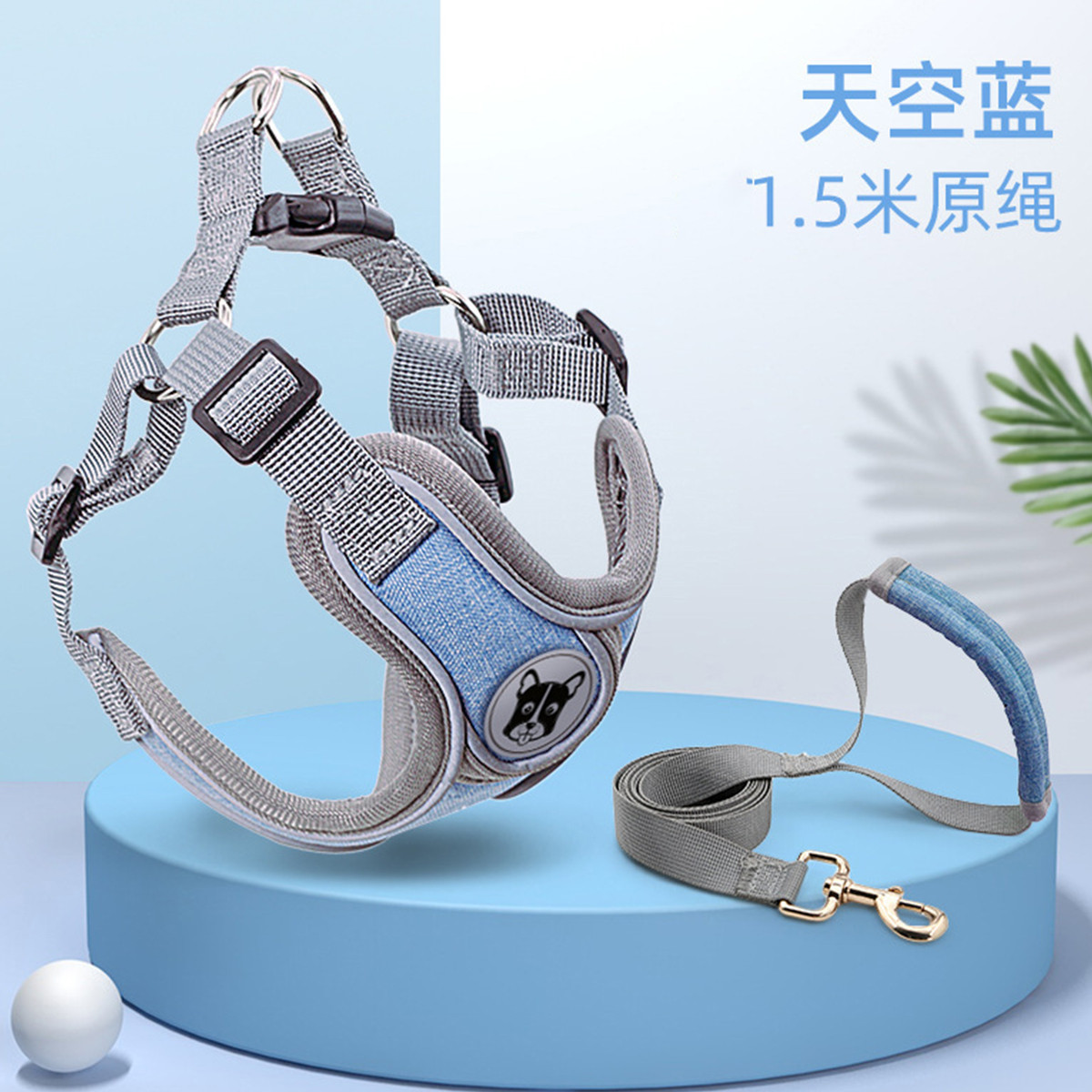 KimPets 【8斤-45斤】狗牵引绳胸背心狗绳猫绳链子胸背带法斗泰迪宠物用品