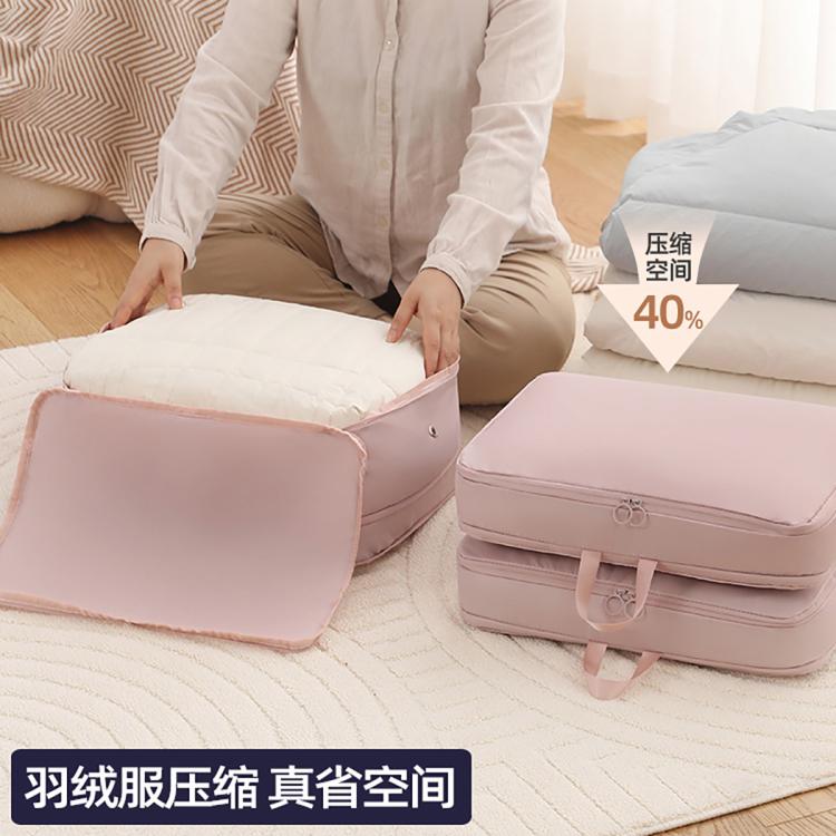 百易特 羽绒服收纳袋衣物整理袋子旅行袋衣服防尘貂皮透气布艺皮草收纳袋