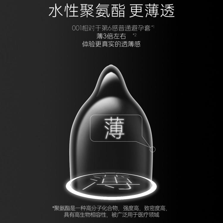 第6感 避孕套裸感001超薄男用安全套性用计生用品情趣水润成人用品
