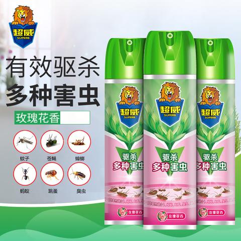 超威 杀虫喷雾剂灭蚊子蚂蚁苍蝇跳蚤蟑螂药气雾神器玫瑰花香 图片 3
