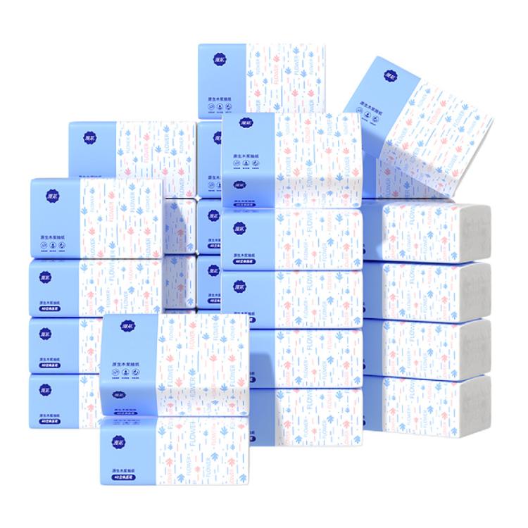 漫花 【280张*10包】纸巾抽纸家用实惠装卫生纸擦手餐巾纸宿舍面巾纸