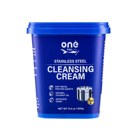 ONEFULL 不锈钢清洁膏500g椰子油强力去污膏洗锅底黑垢神器多功能清洁剂 图片 7