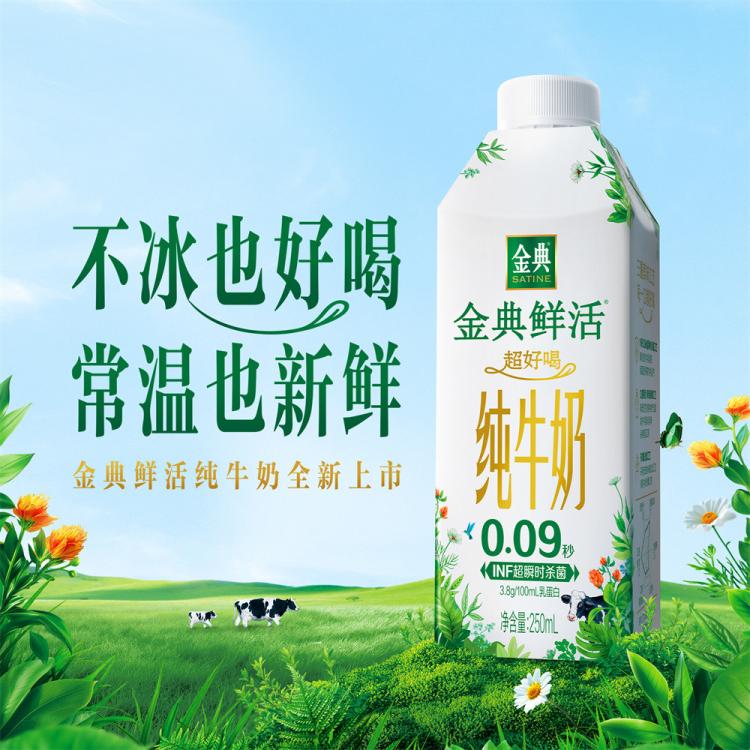 金典 【9月产】金典鲜活纯牛奶250ml*10盒整箱中秋春节节日礼早餐奶 图 3