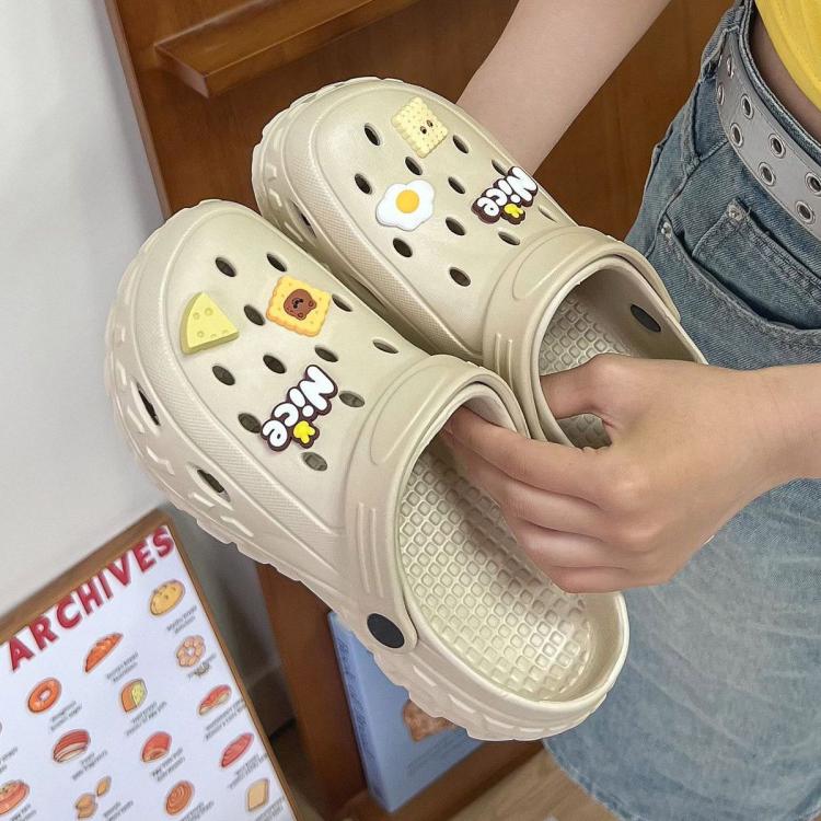 蚂蚁之恋 【断码处理】夏情侣款洞洞鞋女居家室内洞洞拖鞋软底男士凉拖鞋女